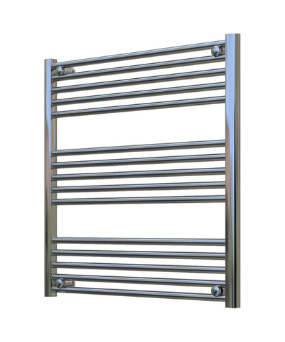 Horizontal Chrome Towel Radiator 800mm Wide | 800mm High