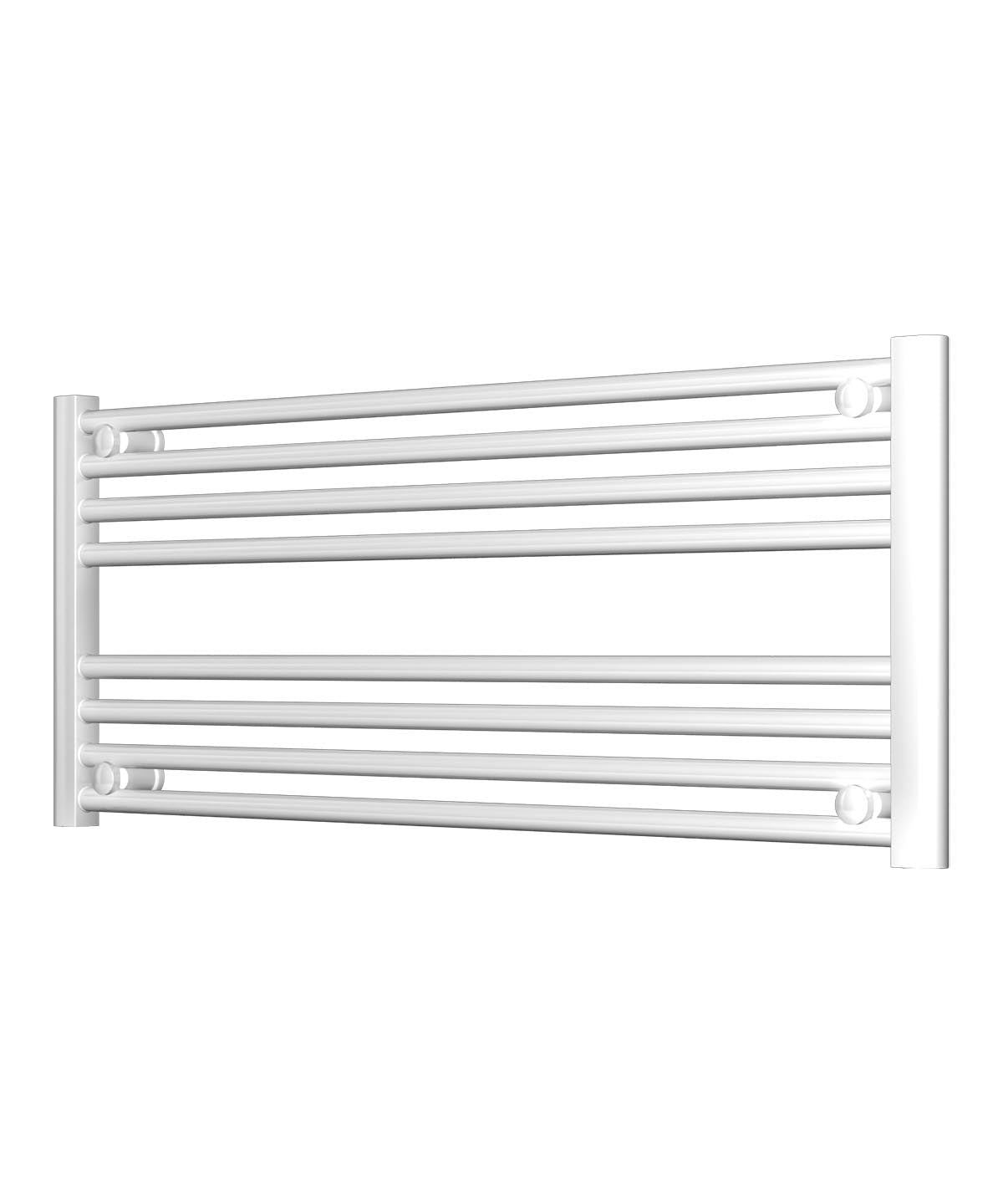 Horizontal White Heated Towel Rail 1000mm Wide | 400mm High