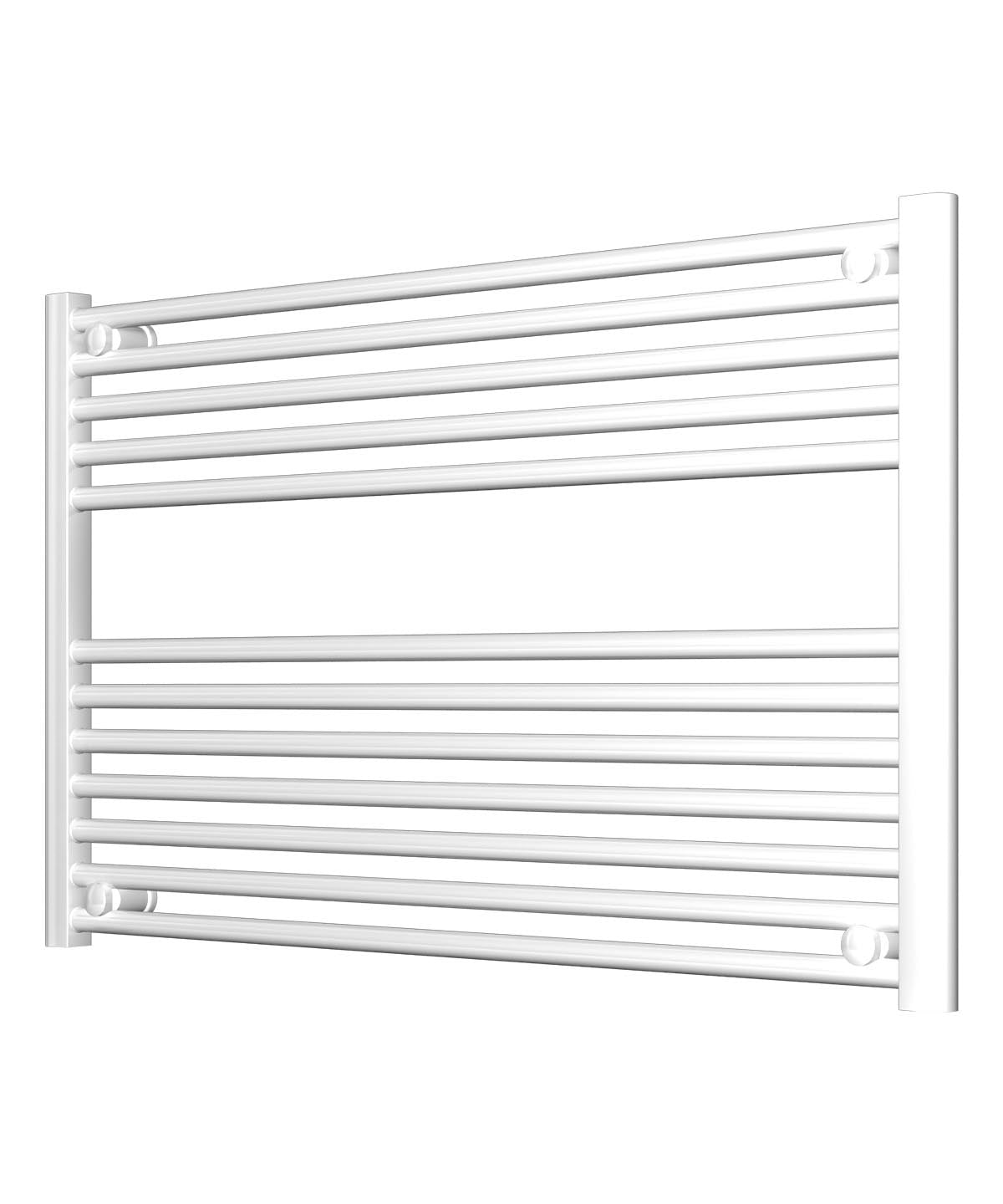 Horizontal White Heated Towel Rail 1000mm Wide | 600mm High
