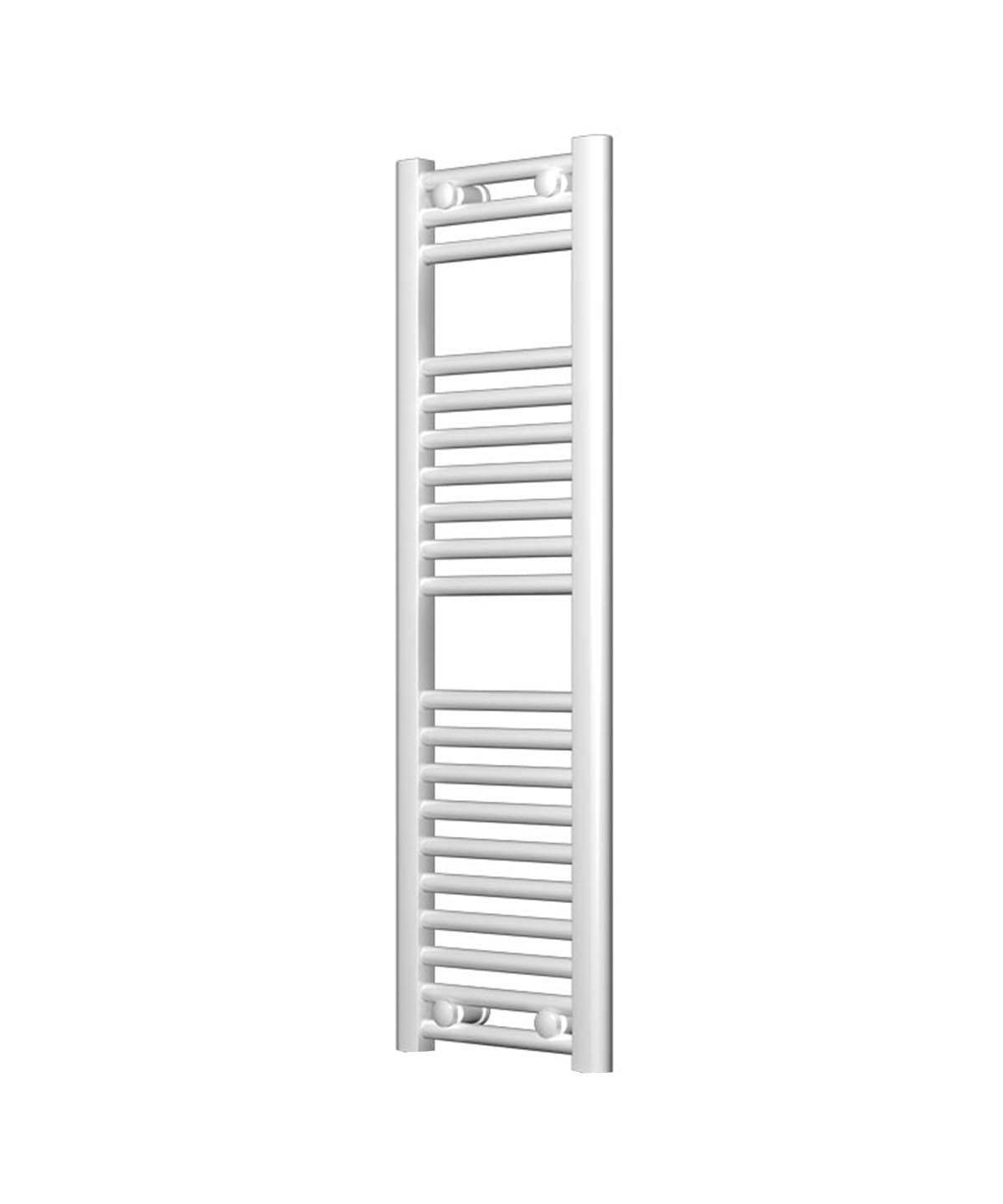 Narrow White Heated Towel Rail 300mm Wide | 1000mm High