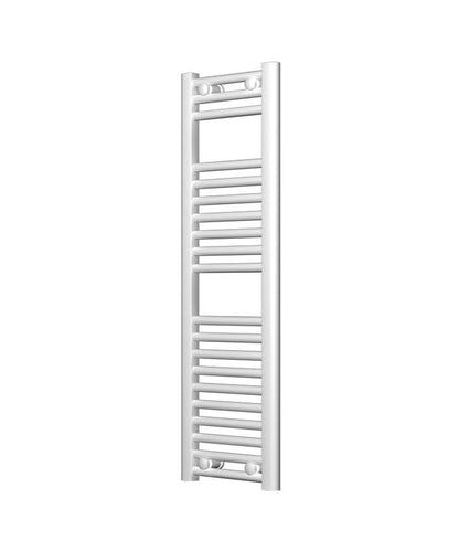 Narrow White Heated Towel Rail 300mm Wide | 1000mm High