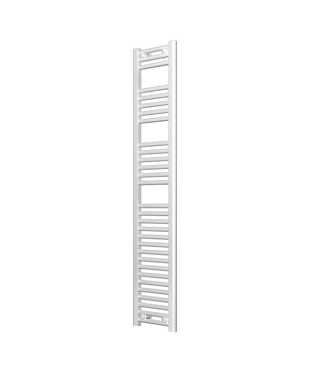 Narrow White Heated Towel Rail 300mm Wide | 1500mm High
