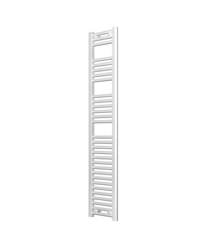 Narrow White Heated Towel Rail 300mm Wide | 1500mm High
