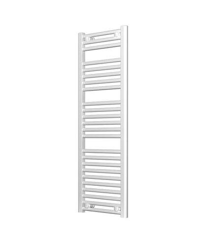 Ladder White Heated Towel Rail 400mm Wide | 1150mm High
