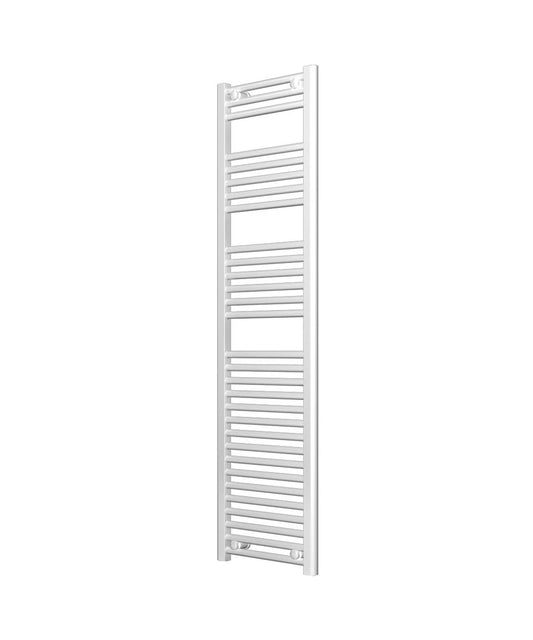 Ladder White Heated Towel Rail 400mm Wide | 1500mm High