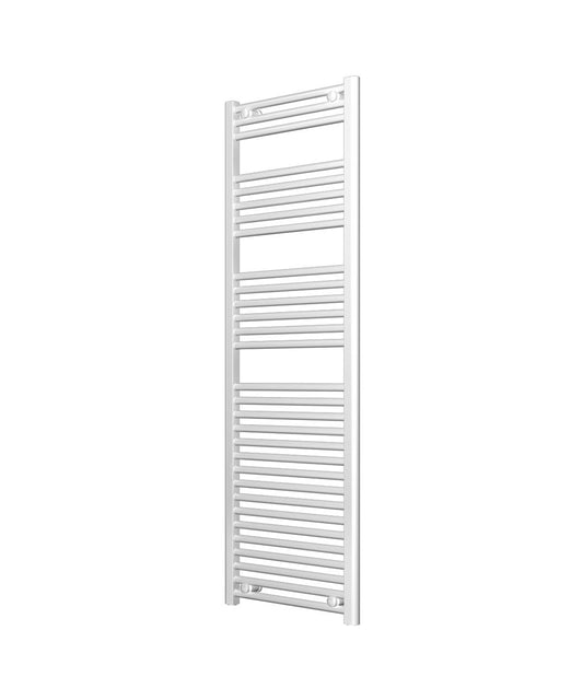 Ladder White Heated Towel Rail 500mm Wide | 1500mm High