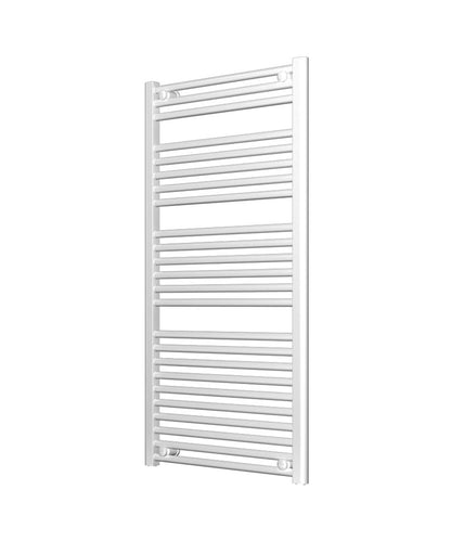White Heated Towel Rail 600mm Wide 1150mm High