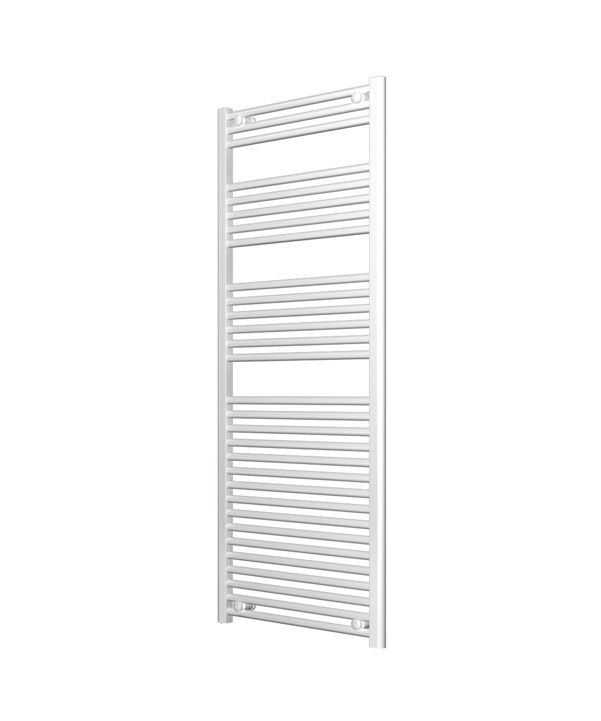 Ladder White Heated Towel Rail 600mm Wide | 1500mm High