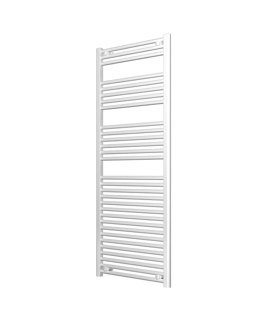 Ladder White Heated Towel Rail 600mm Wide | 1500mm High