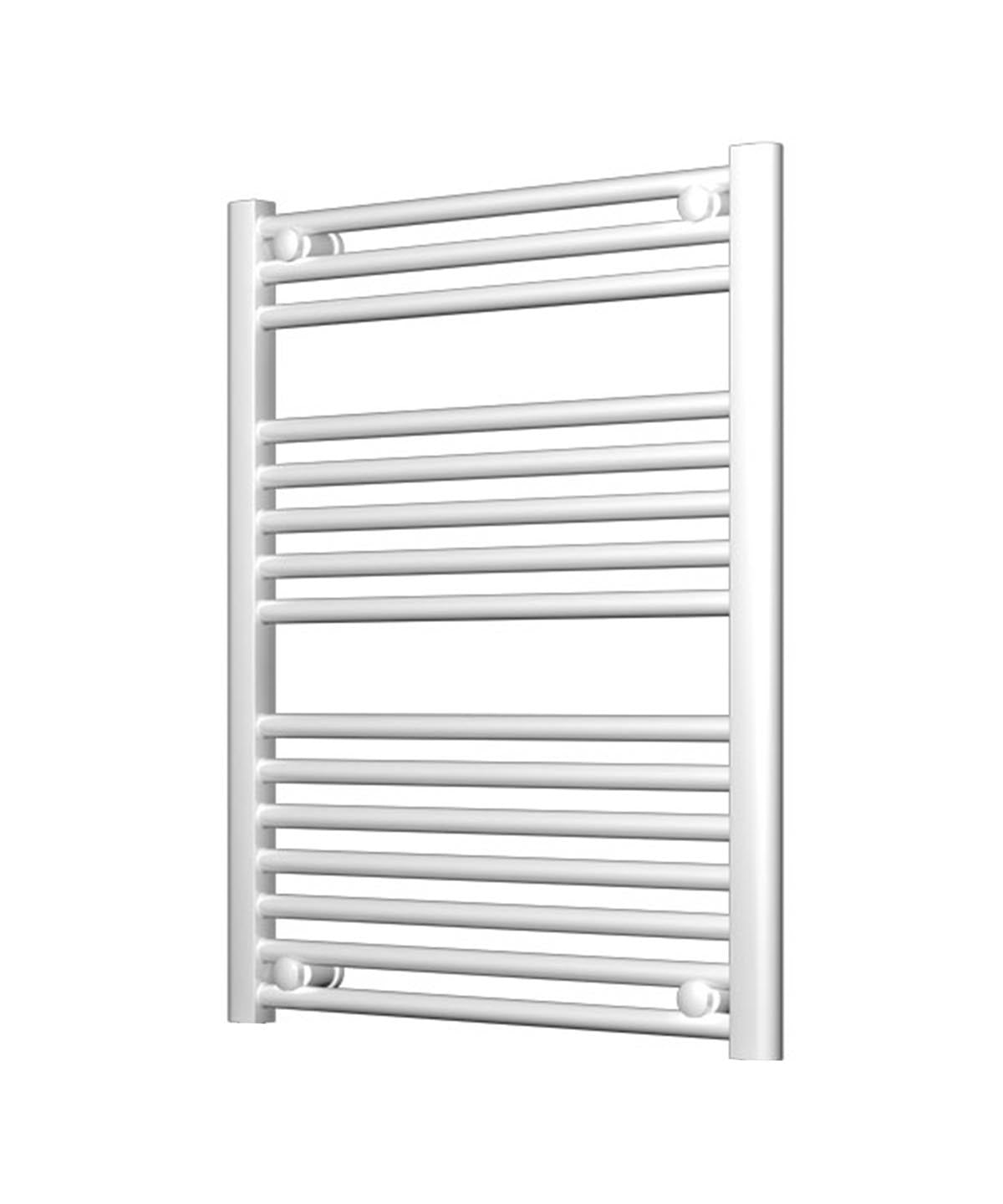 Small White Heated Towel Rail 600mm Wide | 750mm High