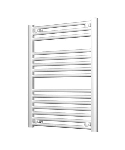 Small White Heated Towel Rail 600mm Wide | 750mm High