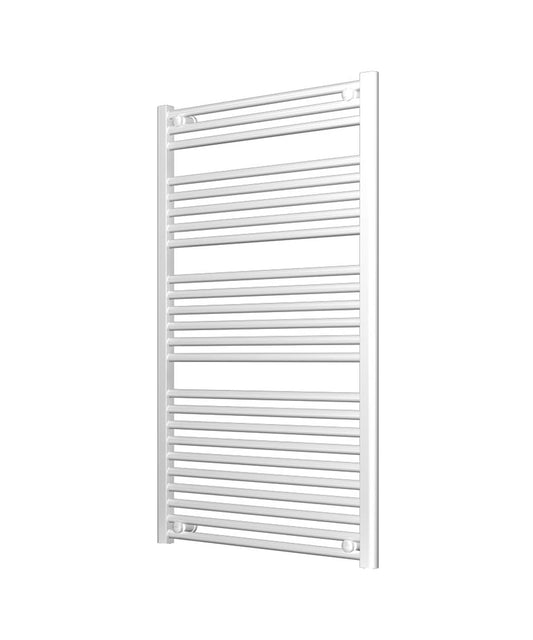 Ladder White Heated Towel Rail 700mm Wide | 1150mm High