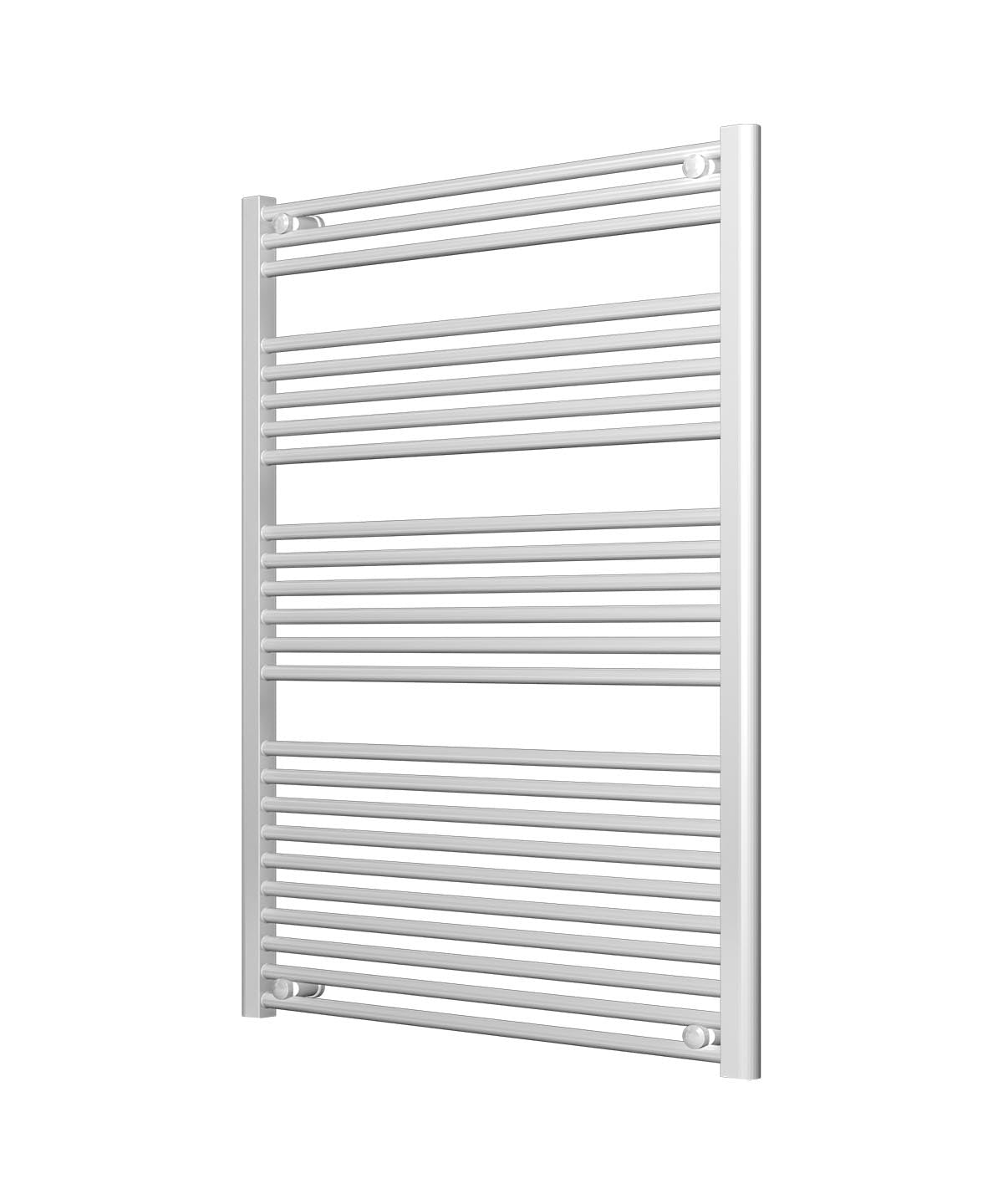 White Heated Towel Rail - Ladder 800mm Wide | 1200mm High
