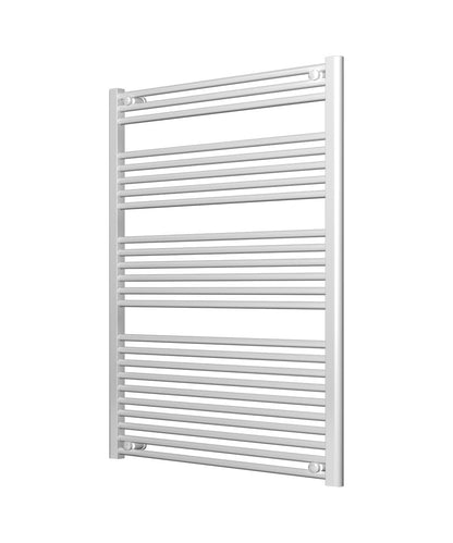 White Heated Towel Rail - Ladder 800mm Wide | 1200mm High