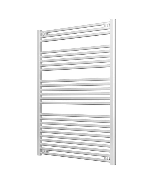 White Heated Towel Rail - Ladder 800mm Wide | 1200mm High