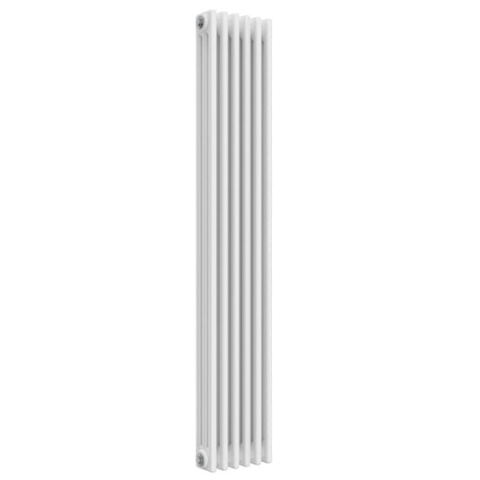White Vertical Designer Radiator - 3 Columns, 290mm Wide | 1500mm High