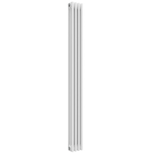 White Vertical Designer Radiator - 3 Columns, 200mm Wide | 1800mm High