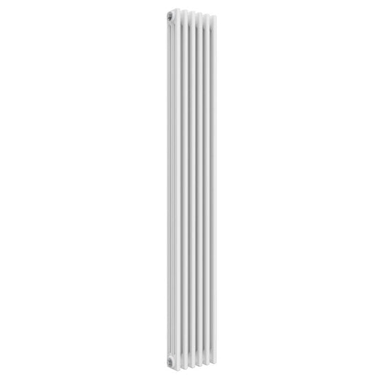 White Vertical Designer Radiator - 3 Columns, 290mm Wide | 1800mm High