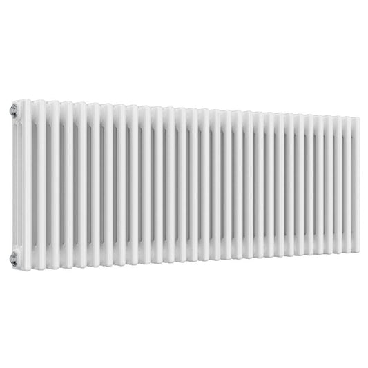 White Designer Radiator - 3 Columns, 1370mm Wide | 500mm High