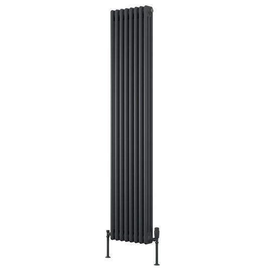 COLONA 1800mm X 380mm 3 COLUMN ANTHRACITE RADIATOR