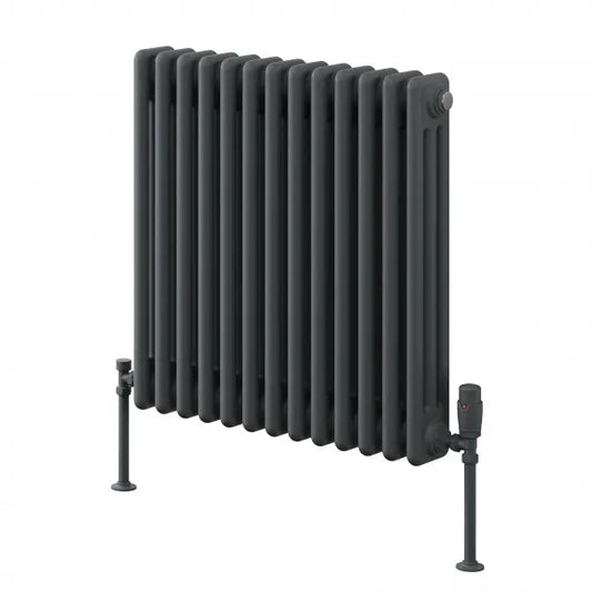 COLONA 600mm X 785mm 2 COLUMN ANTHRACITE RADIATOR