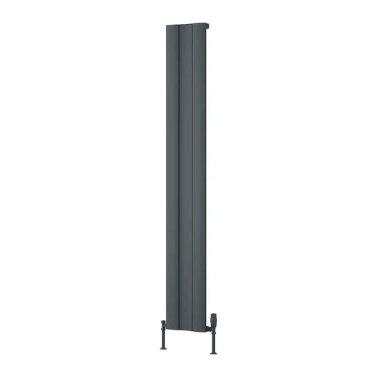 GIO 1800 X 280 Anthracite ALUMINIUM Radiator - Single
