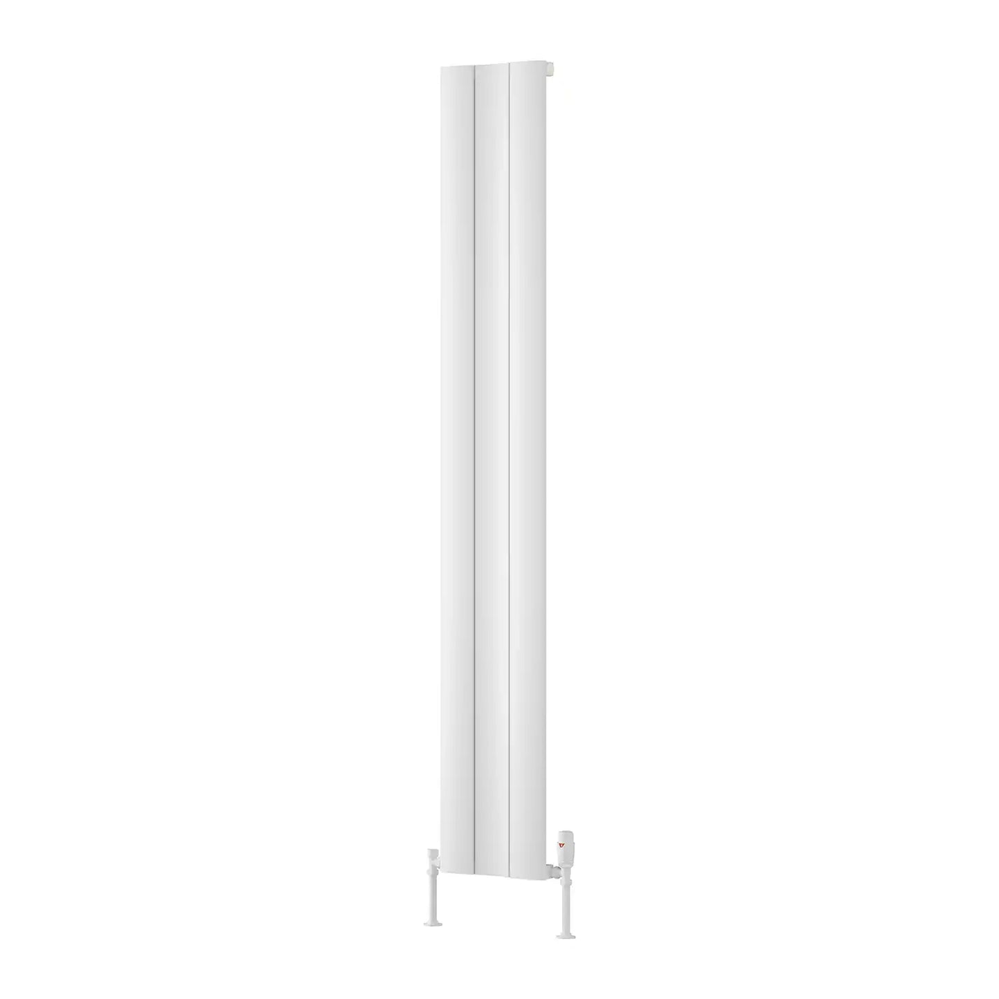 GIO 1800 X 280 White ALUMINIUM Radiator - Single