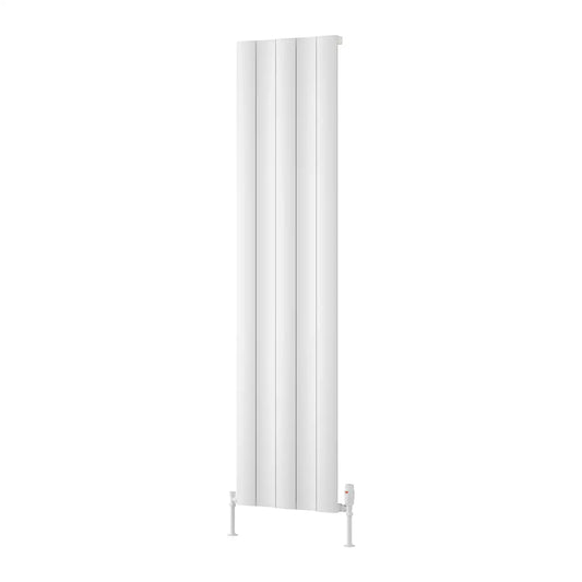 GIO 1800 X 470 White ALUMINIUM Radiator - Single