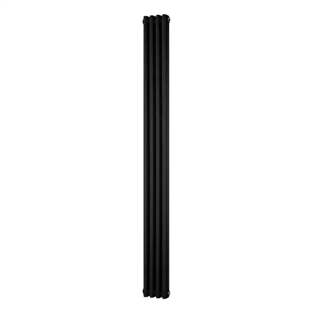 Traditional 2 Column Vertical Radiator 1800 x 196 Black