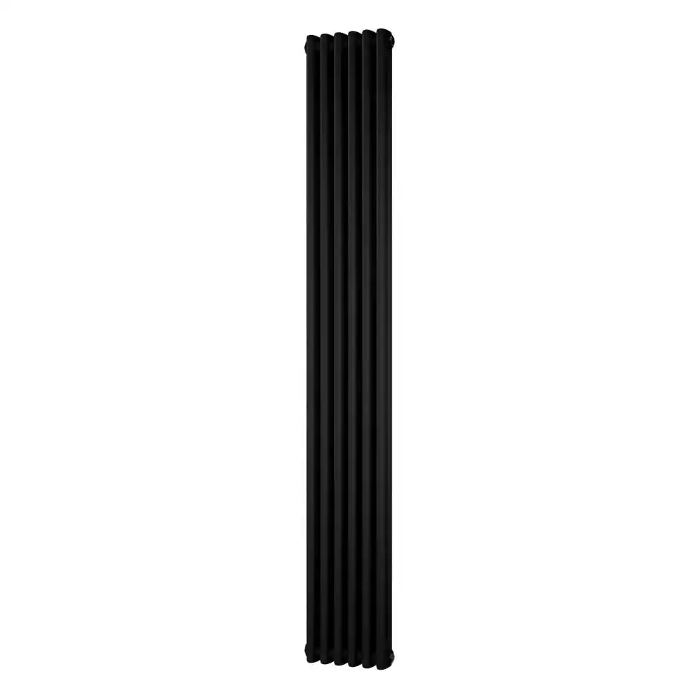 Traditional 2 Column Vertical Radiator 1800 x 284 Black