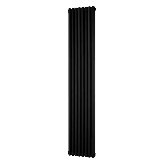 Traditional 2 Column Vertical Radiator 1800 x 372 Black