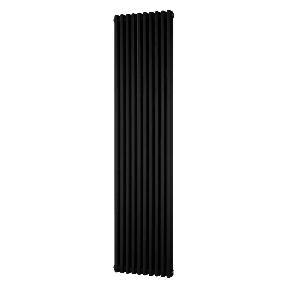 Traditional 2 Column Vertical Radiator 1800 x 460 Black