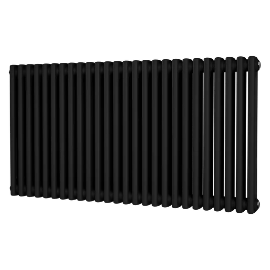 Traditional 2 Column Horizontal Radiator 600 x 1164 Black