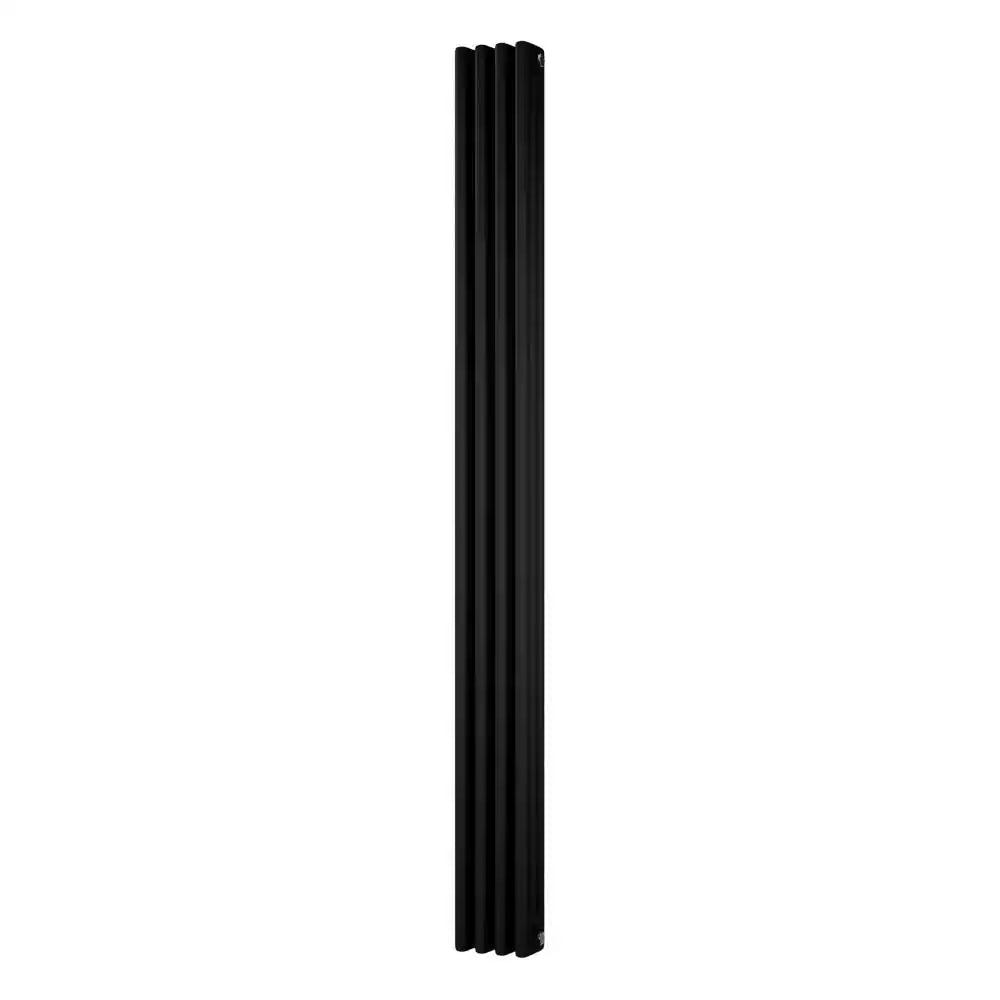Tall & Slim Black Traditional Radiator - 3 Columns, 1800mm High | 198mm Wide