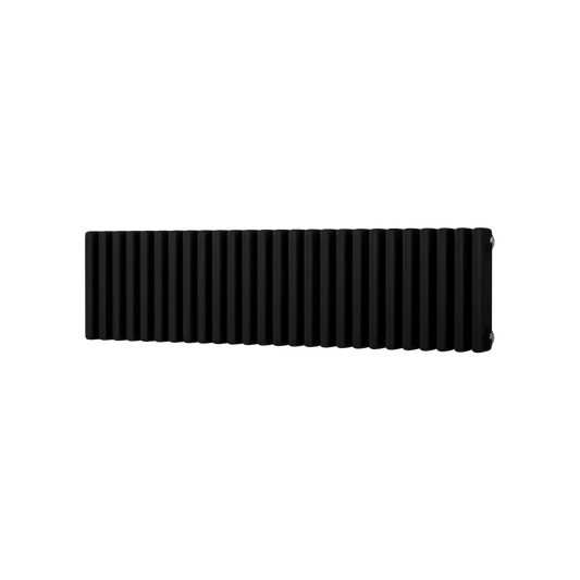 Traditional 3 Column Horizontal Radiator 300 x 1177 Black