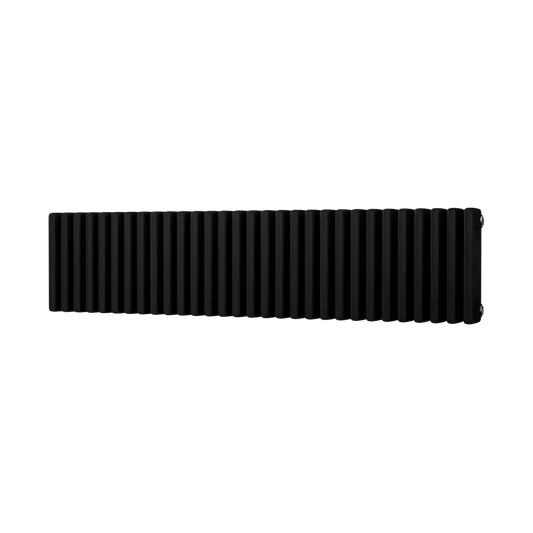 Traditional 3 Column Horizontal Radiator 300 x 1355 Black