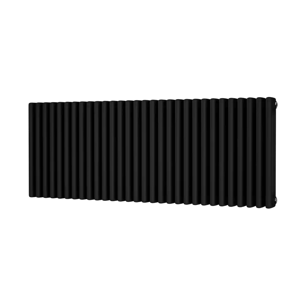 Black Traditional Radiator - 3 Columns, 1355mm Wide | 500mm High