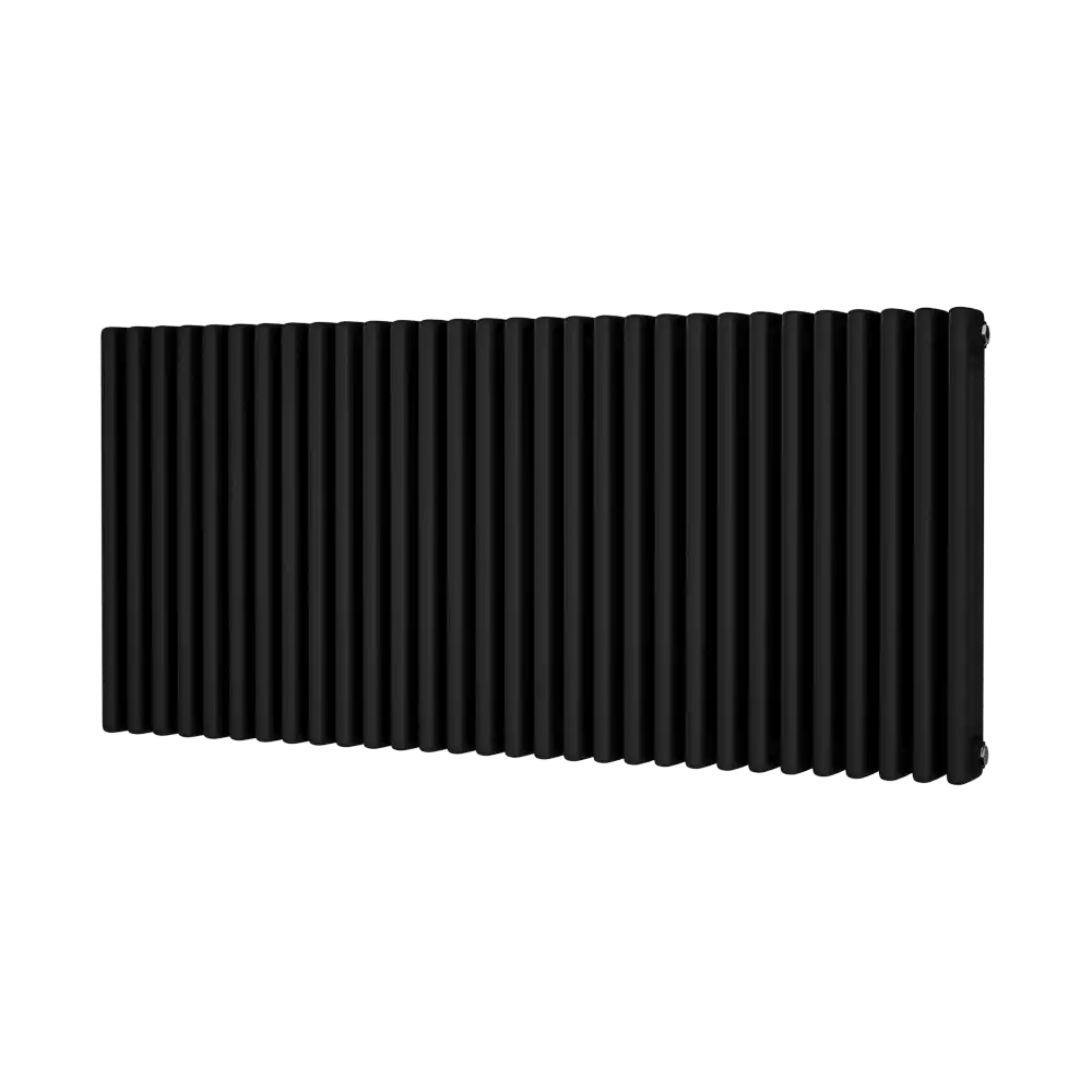 Black Traditional Radiator - 3 Columns, 1355mm Wide | 600mm High
