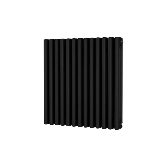Traditional 3 Column Horizontal Radiator 600 x 599 Black