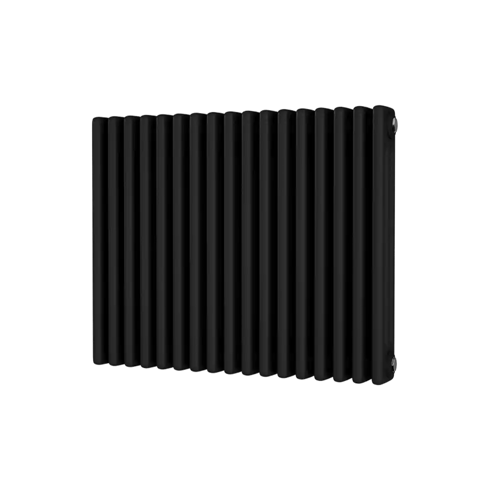 Black Traditional Radiator - 3 Columns, 777mm Wide | 600mm High