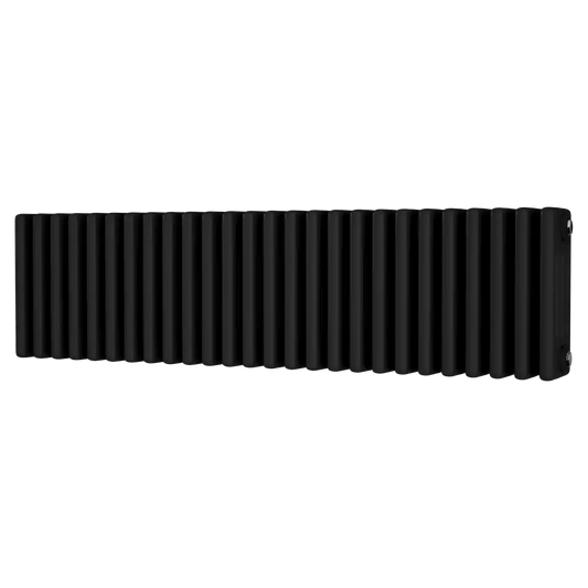 Traditional 4 Column Horizontal Radiator 300 x 1164 Black