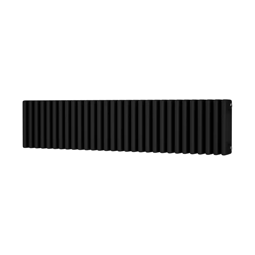 Traditional 4 Column Horizontal Radiator 300 x 1340 Black