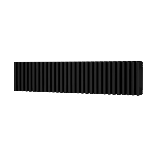 Traditional 4 Column Horizontal Radiator 300 x 1340 Black