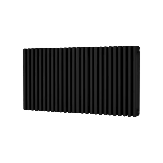 Traditional 4 Column Horizontal Radiator 600 x 1164 Black