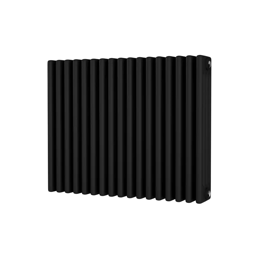 Traditional 4 Column Horizontal Radiator 600 x 768 Black