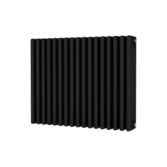 Traditional 4 Column Horizontal Radiator 600 x 768 Black