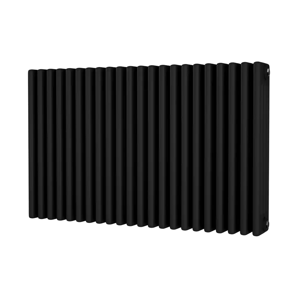 Column Radiators 4 Column Black Traditional Designer Radiator - 4 Column, 988mm Wide | 600mm Hig ...