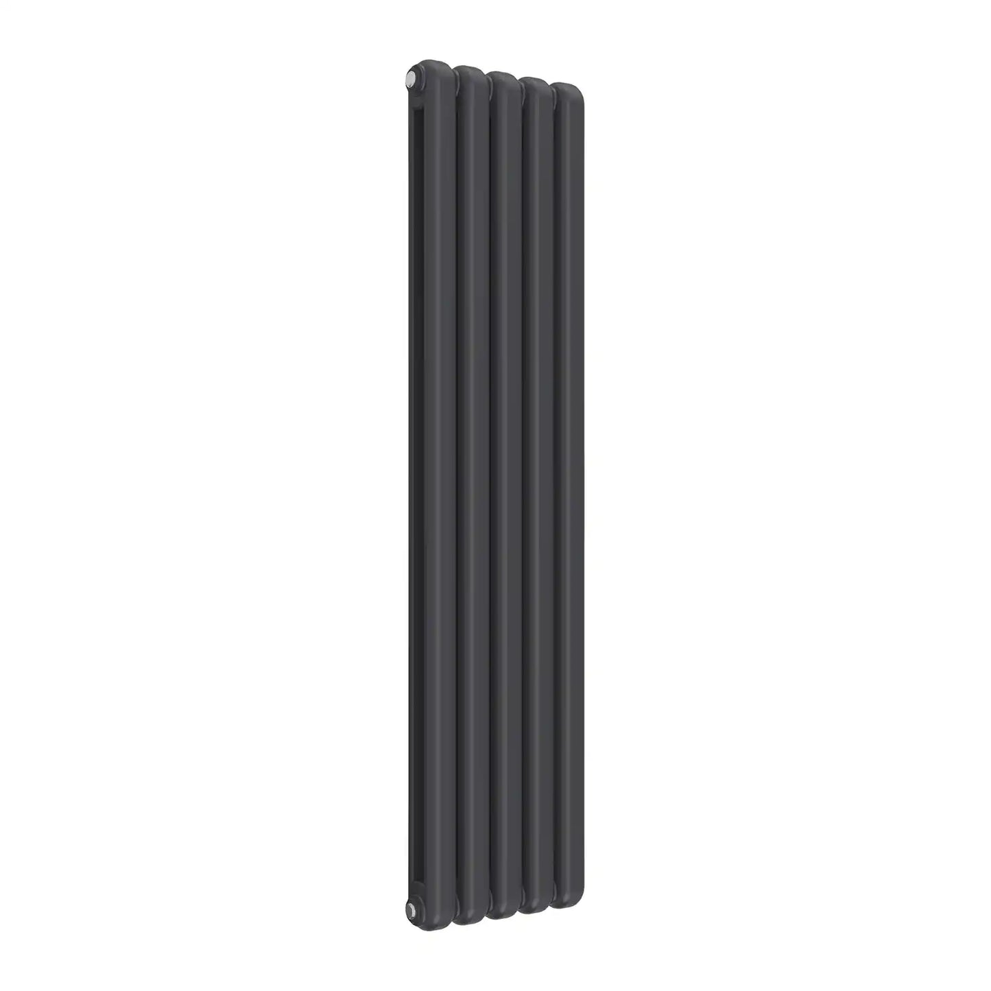 Anthracite Vertical Designer Radiator - 2 Columns, 370mm Wide | 1500mm High