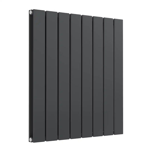 600 X 588 FLAT Horizontal Anthracite Radiator - Double