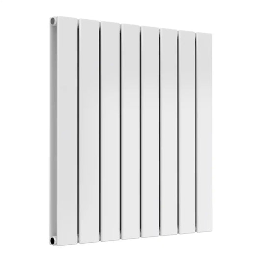 600 X 588 FLAT Horizontal White Radiator - Double